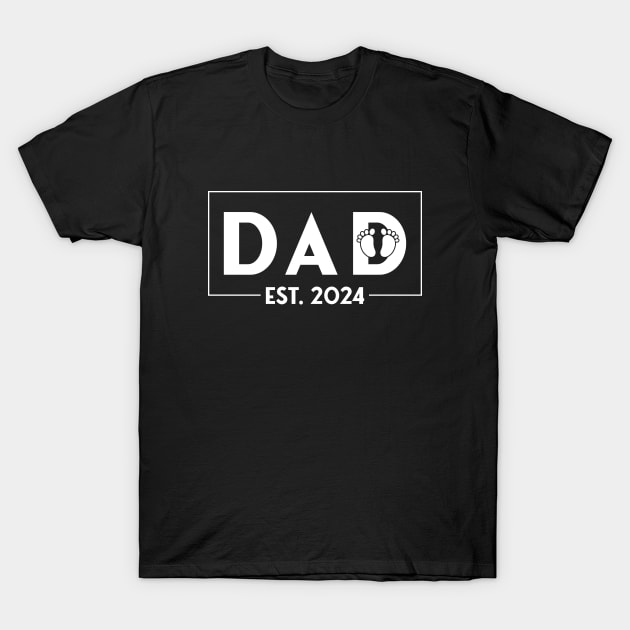 dad est 2024 T-Shirt by Crayoon